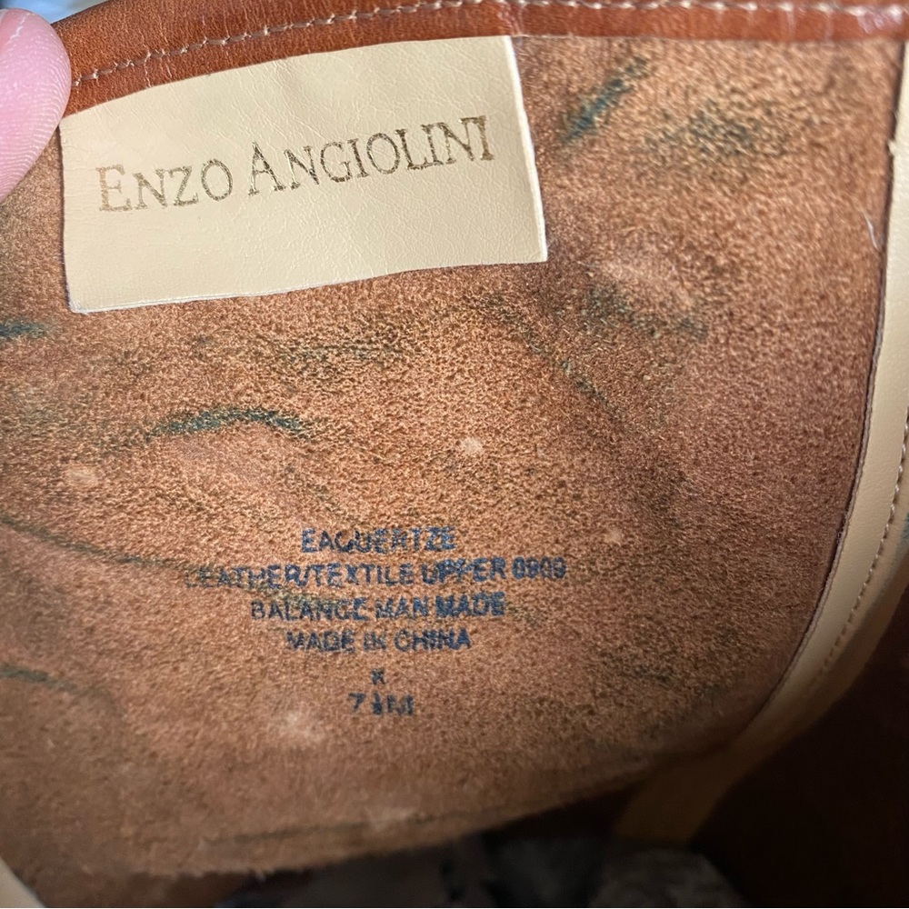Enzo Angiolini Two-Tone Riding Boots - Picture 7 of 9